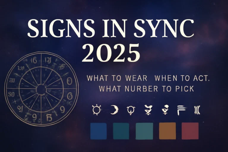 Signs in Sync 2025: What to Wear, When to Act, What Number to Pick