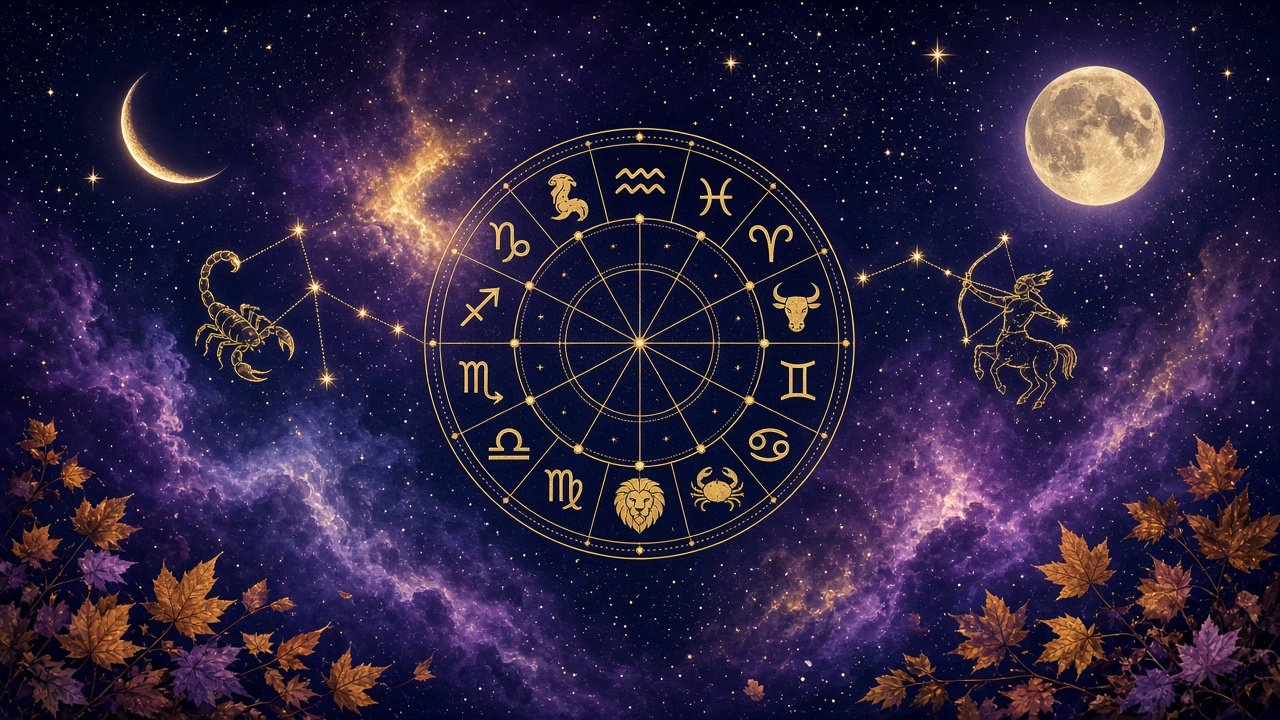 November 2026 monthly horoscope zodiac wheel